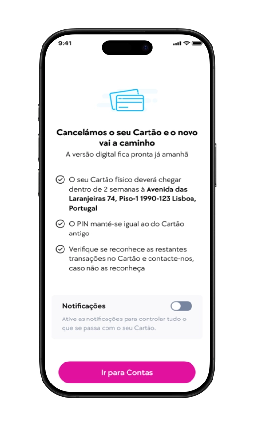 ecran telemóvel Cancelamento