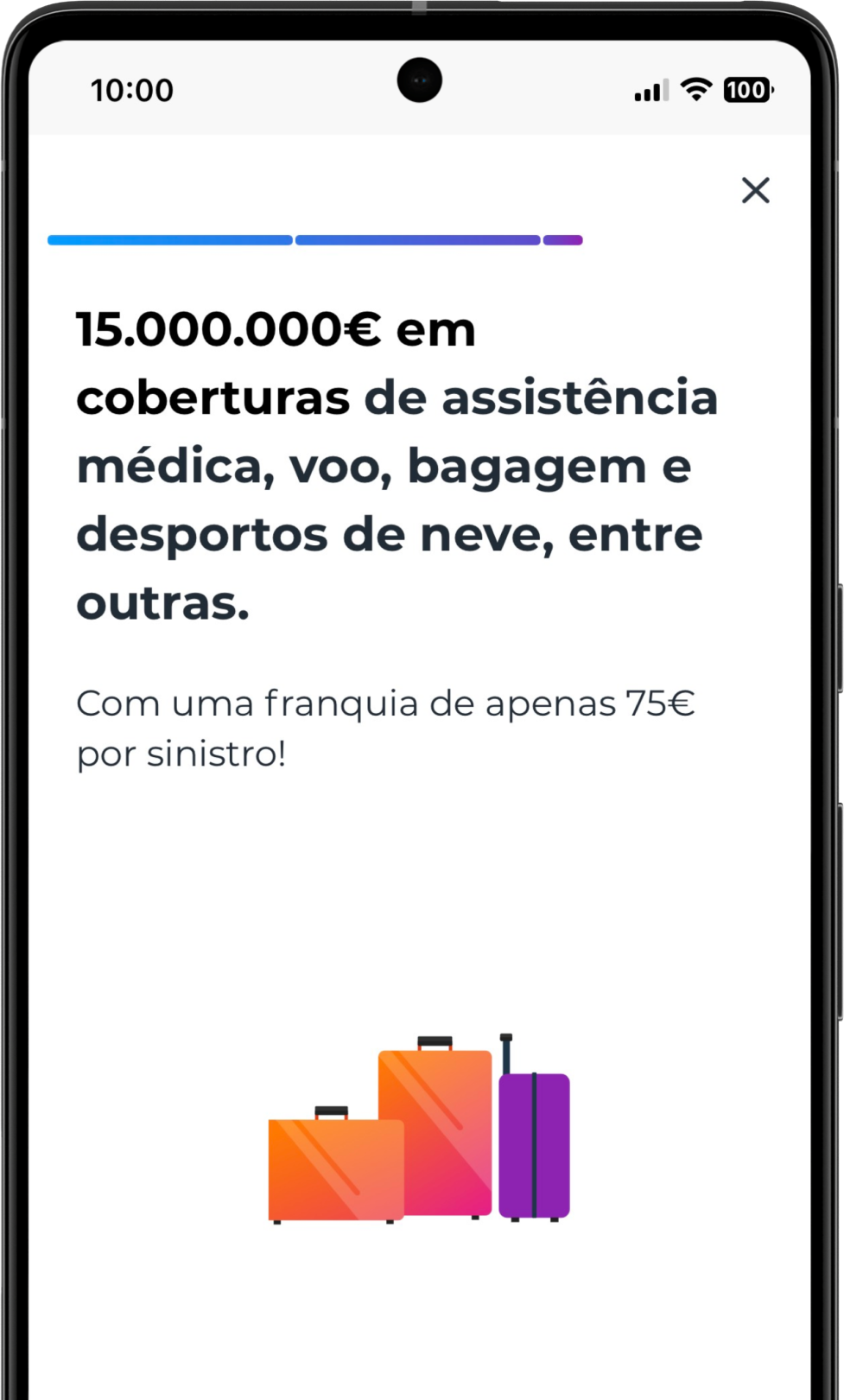 Subscrição de Seguro de Viagens On/Off