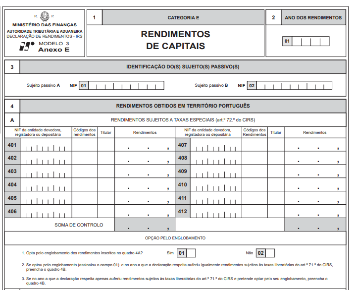 Anexo E quadro 4.A  código E20