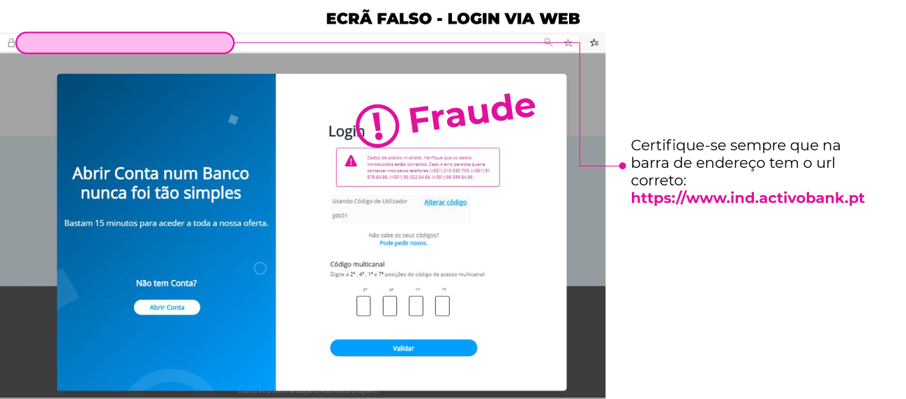 Alerta de Segurança - Phishing