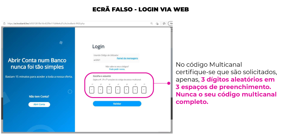 Alerta de Segurança - Phishing